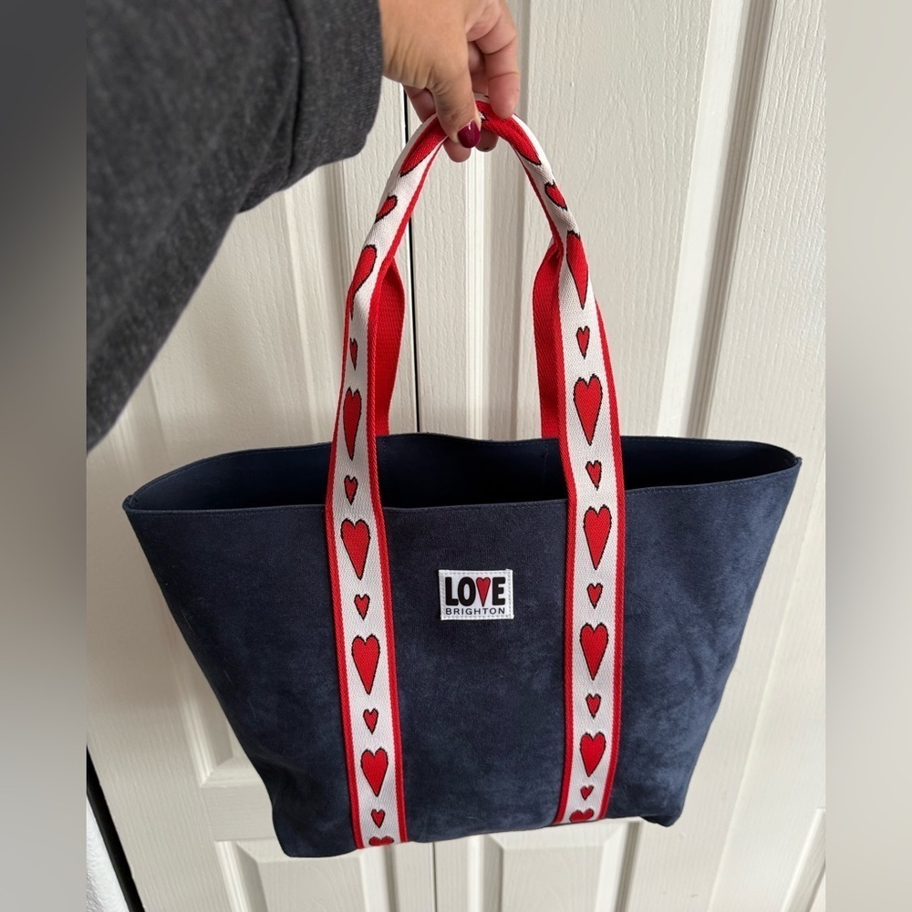 BRIGHTON Velveteen Love Tote Bag #9